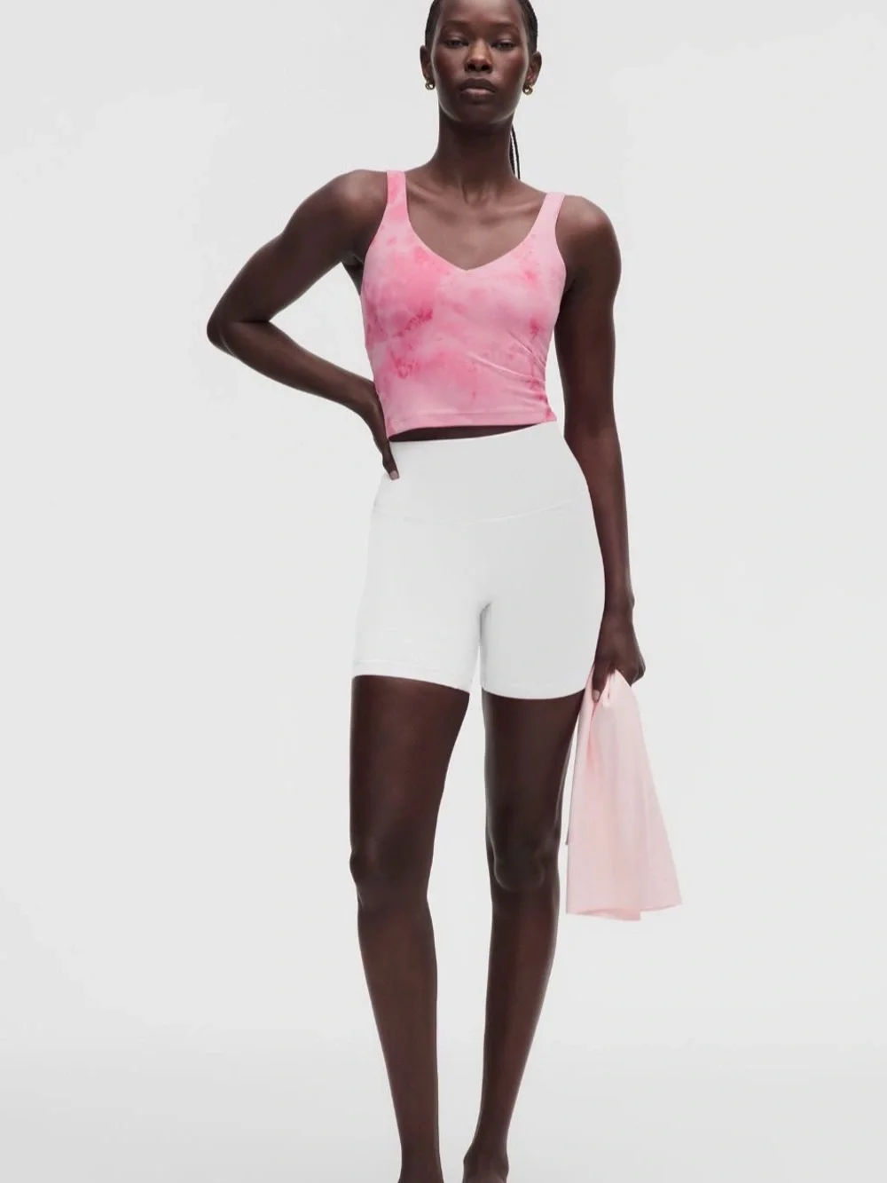 Lululemon Smoothie Wash Strawberry Multi pink Tie Dye Align Tank Size 6  NWT